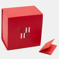 Pre Owned Carolina Herrera Rosetta Insignia Crystals Faux Pearl Gold Tone Bracelet