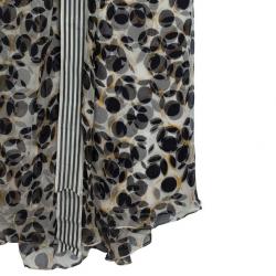 Carolina Herrera Printed Chiffon Gown M