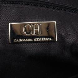 مملوكة مسبقًا Carolina Herrera Brown Nylon Monogram Shoulder Bag