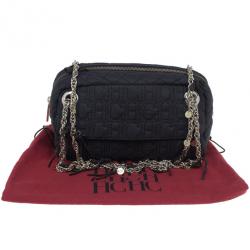 مملوكة مسبقًا Carolina Herrera Brown Nylon Monogram Shoulder Bag