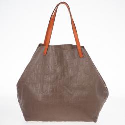 Pre Owned Carolina Herrera Silver Matryoshka Tote