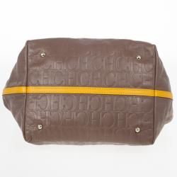 Pre Owned Carolina Herrera Silver Matryoshka Tote