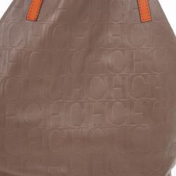 Pre Owned Carolina Herrera Silver Matryoshka Tote