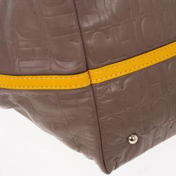 Pre Owned Carolina Herrera Silver Matryoshka Tote