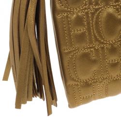 Pre Owned Carolina Herrera Monogram Embossed Clutch