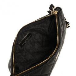 Pre Owned Carolina Herrera Black Quilted Leather Wristlet