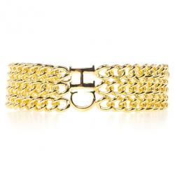 Pre Owned Carolina Herrera Golden Chain Bracelet 17 CM