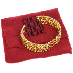 Pre Owned Carolina Herrera Golden Chain Bracelet 17 CM