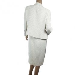 Pre Owned Carolina Herrera Dress Suit L