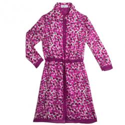 Pre Owned Carolina Herrera Floral Print Shirt Dress L