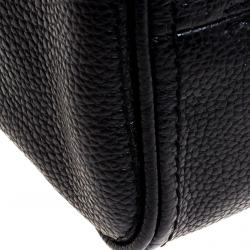 Pre Owned Carolina Herrera Black Leather Shoulder Bag