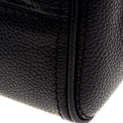 Pre Owned Carolina Herrera Black Leather Shoulder Bag