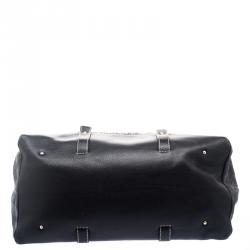 Carolina Herrera Black Leather Tote