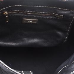 Carolina Herrera Black Leather Tote