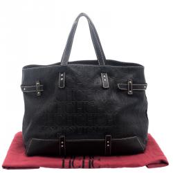 Carolina Herrera Black Leather Tote