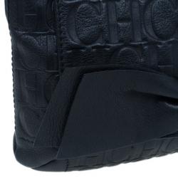 Pre Owned Carolina Herrera Black Leather Audrey Shoulder Bag