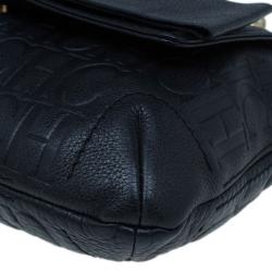 Pre Owned Carolina Herrera Black Leather Audrey Shoulder Bag