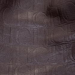 مملوكة مسبقًا Carolina Herrera Brown Monogram Leather Matryoshka Tote