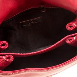 Pre Owned Carolina Herrera Red Quilted Leather Shoulder Bag