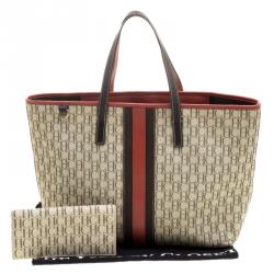 Pre Owned Carolina Herrera Multicolor Monogram Canvas Tote