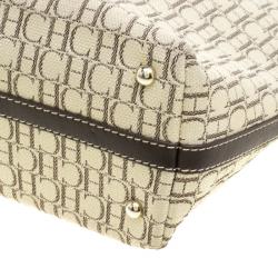 Pre Owned Carolina Herrera Multicolor Monogram Canvas Tote