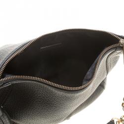 Pre Owned Carolina Herrera Black Leather Maria Shoulder Bag