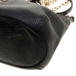Pre Owned Carolina Herrera Black Leather Maria Shoulder Bag