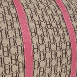 Pre Owned Carolina Herrera Multicolored Canvas Andy Boston Bag