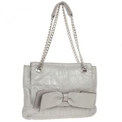 مملوكة مسبقًا Carolina Herrera Silver Audrey Shoulder bag