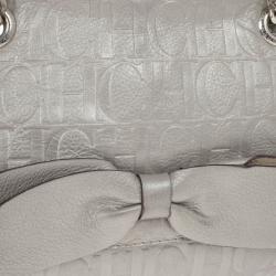 مملوكة مسبقًا Carolina Herrera Silver Audrey Shoulder bag