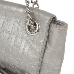مملوكة مسبقًا Carolina Herrera Silver Audrey Shoulder bag