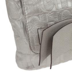 مملوكة مسبقًا Carolina Herrera Silver Audrey Shoulder bag