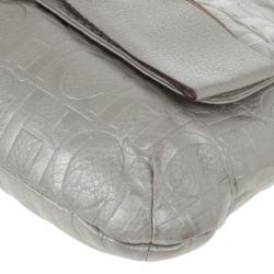 مملوكة مسبقًا Carolina Herrera Silver Audrey Shoulder bag