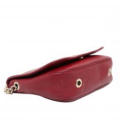Pre Owned Carolina Herrera Red Leather New Baltazar Shoulder Bag