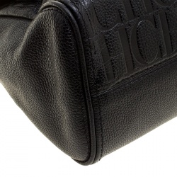 Pre Owned Carolina Herrera Black Leather Shoulder Bag