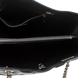 Pre Owned Carolina Herrera Black Leather Chain Tote