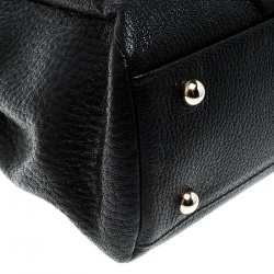 Pre Owned Carolina Herrera Black Leather Chain Tote