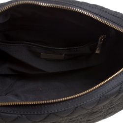 Pre Owned Carolina Herrera Black Monogram Nylon Shoulder Bag