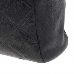 Pre Owned Carolina Herrera Black Quilted Shopper Tote