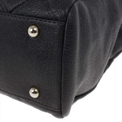 Pre Owned Carolina Herrera Black Quilted Shopper Tote