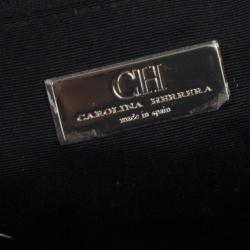 Pre Owned Carolina Herrera Black Quilted Shopper Tote