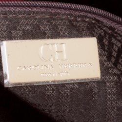 Pre Owned Carolina Herrera Red Leather New Baltazar Flap Shoulder Bag