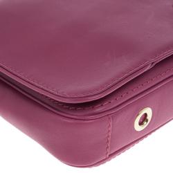 Pre Owned Carolina Herrera Fushia Pink Leather New Baltazar