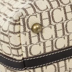 Pre Owned Carolina Herrera Monogram Canvas Shopper Tote
