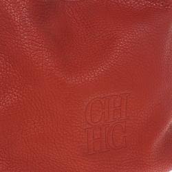 مملوكة مسبقًا Carolina Herrera Red Leather Hobo