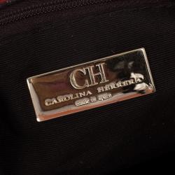 مملوكة مسبقًا Carolina Herrera Red Leather Hobo