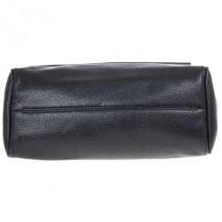 Pre Owned Carolina Herrera Black Minueto Flap Bag