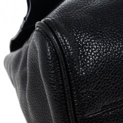 Pre Owned Carolina Herrera Black Minueto Flap Bag