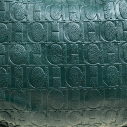 Pre Owned Carolina Herrera Green Leather Hobo