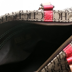 Carolina Herrera Multicolor Monogram Canvas and Leather Andy Boston Bag